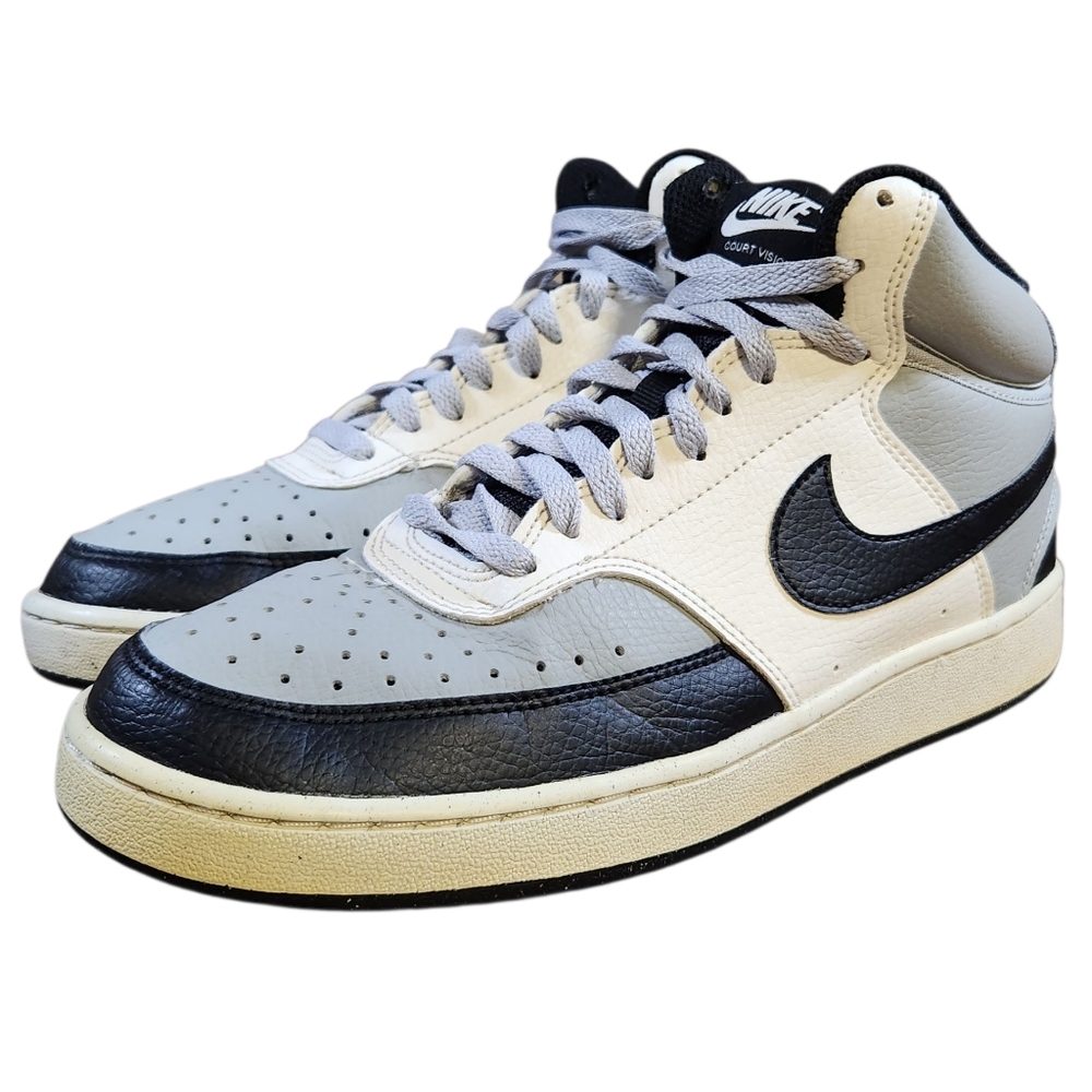 Nike Court Vision Mid Next Nature Light Smoke Grey Sail Men’s Size 8 DN3577-002